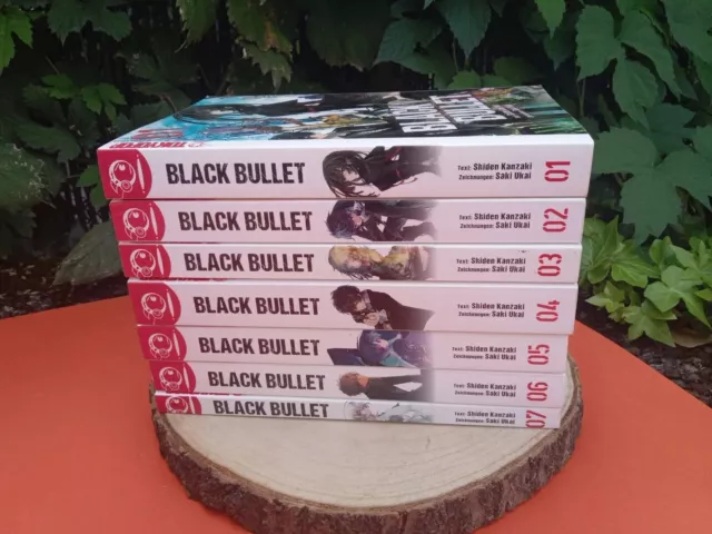 Black Bullet 01-07 • Tokyopop • schlechte Erhaltung • Manga v. Shiden Kanzaki