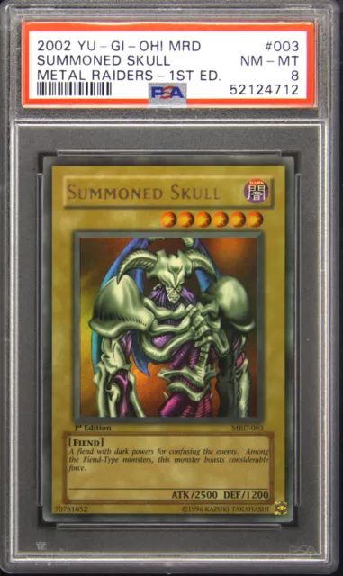 2002 MRD-003 Summoned Skull 1st Edition Ultra Rare Yu-Gi-Oh! TCG Card PSA 8