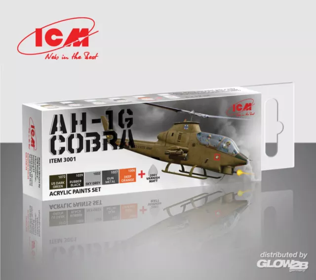 ICM: Acrylic paint set for Cobra AH-1G 6 12 ml [3303001]