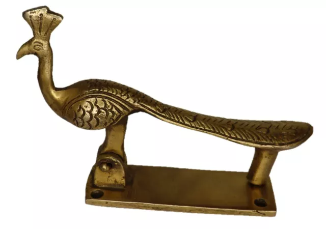 Peacock Shape Door Bell Antique Victorian Finish Handcrafted Brass Door Knocker