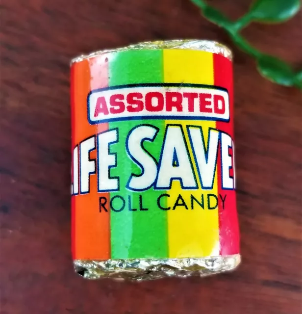 Vintage Life Savers Candy Roll Miniature Refrigerator Fridge Magnets Doll House