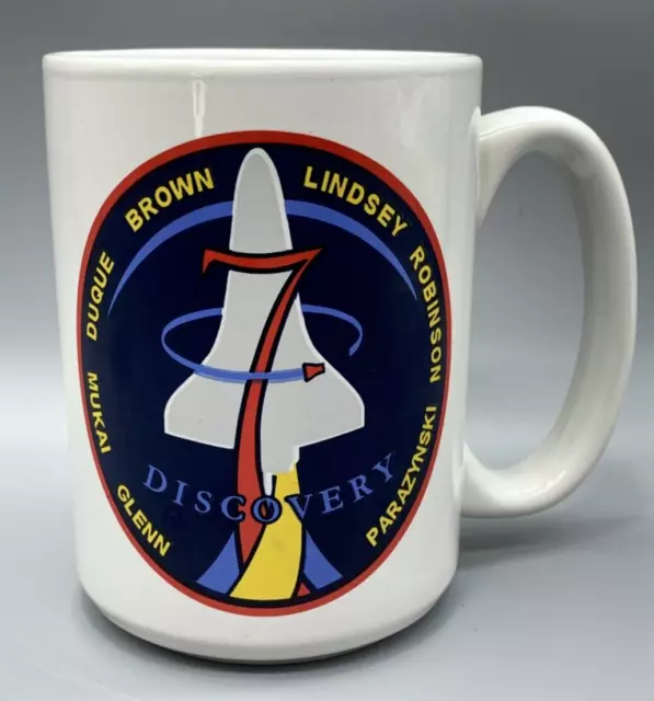 NASA Discovery 7 Shuttle Coffee Mug Cup Commemorative Space Travel Astronauts