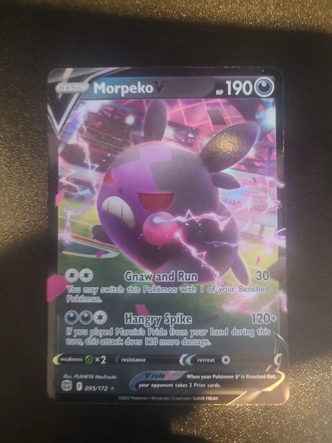 Pokémon - Morpeko V - 095/172 - Brilliant Stars - NM/M (Pack Fresh)