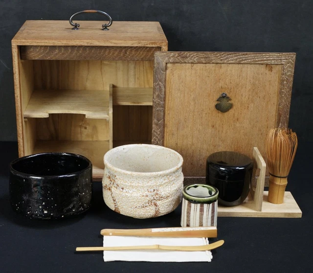 CHABAKO JAPAN TEA Ceremony box Chawan 1900s hand craft £132.68 ...