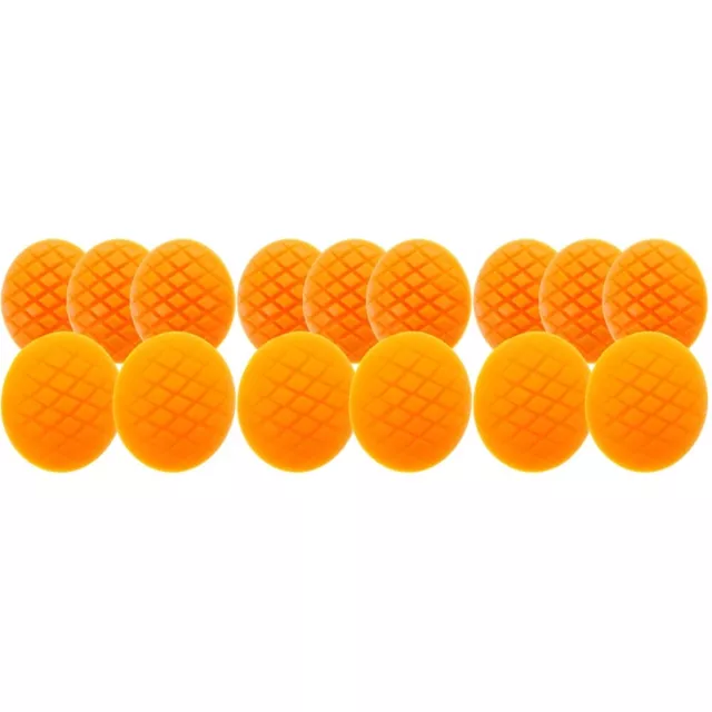 15 piezas Rebanada de mango artificial decoración de cosecha modelos de plástico fruta falsa