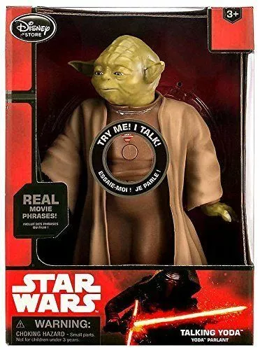 Talking Yoda Figure 10'' Star Wars The Force Awakens Disney Store Exclusive 2