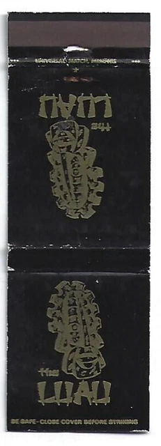 Tiki God Tropical Matchbook The Luau