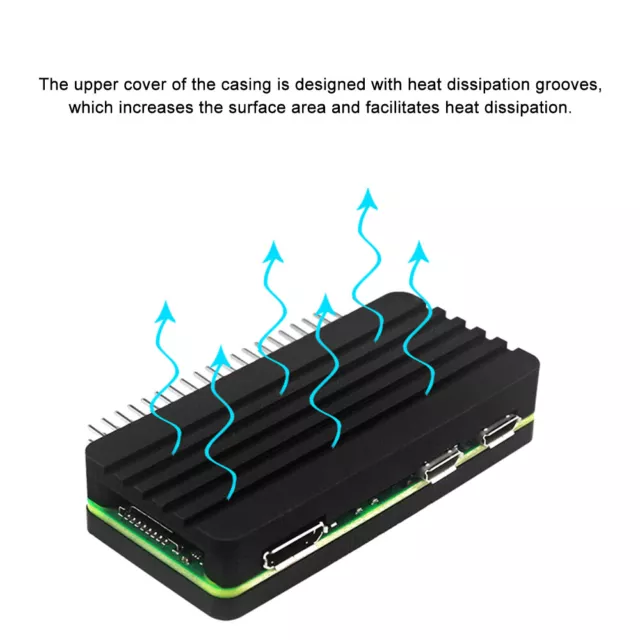 2W Aluminum Alloy Protective Case Enclosure Metal Shell For Raspberry Pi Zero