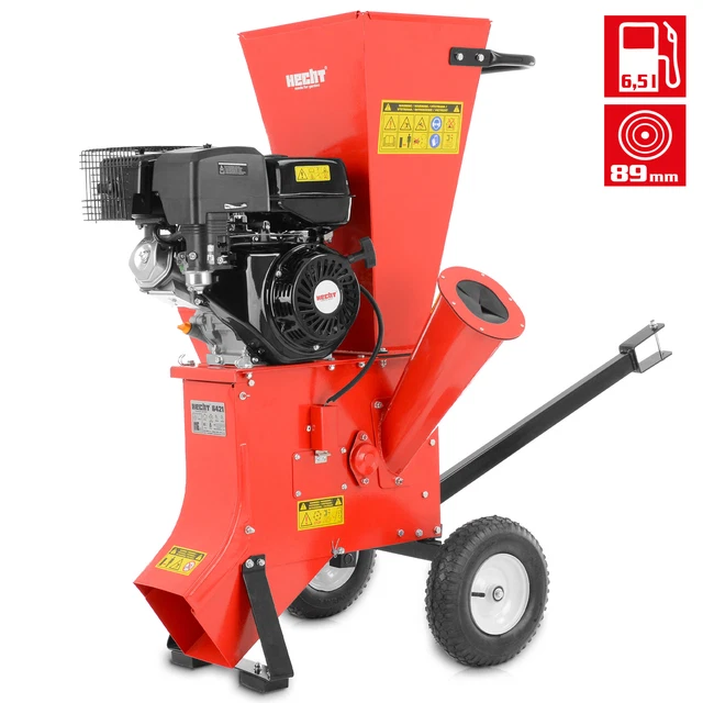 GARTENHÄCKSLER SCHREDDER BENZIN bis 89 mm 13PS Holz Motor Walzen Messer