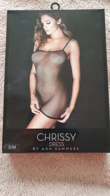 Ann Summers Chrissy Dress S/M Black