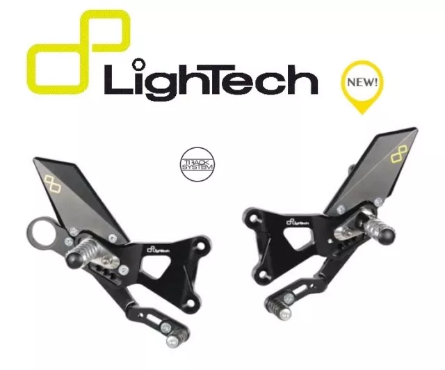 LIGHTECH Floorboards Rear Set Adjustable Footrest Jointed BMW S1000 RR HP4 09-14