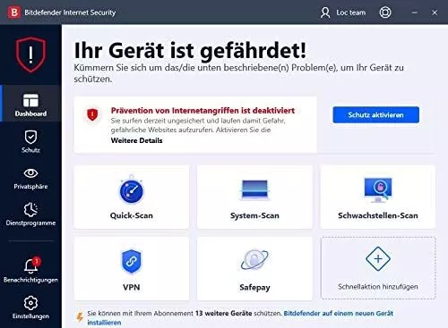 Bitdefender Total Security 2022 - 2023 | 10 Geräte (PC) 1 Jahr (365 Tage) 3