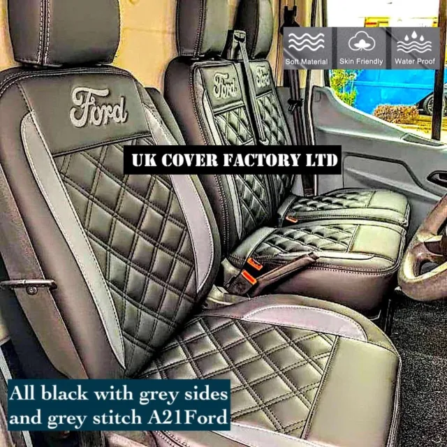 Ready In Stock !! Van Seat Covers 4 Ford Transit Mk7 2001-2013 Premium Bentley 2