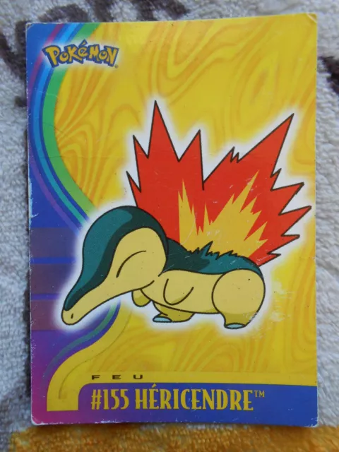 Hericendre #155 - Topps Tv Animation Edition Pokemon Card - Very Good Condition - Fr