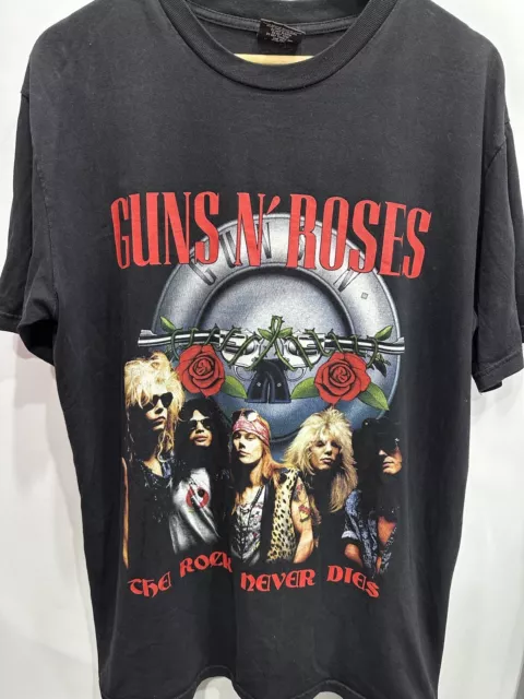 Guns N Roses Rock Metal Black Short Sleeve T-shirt  Size XL