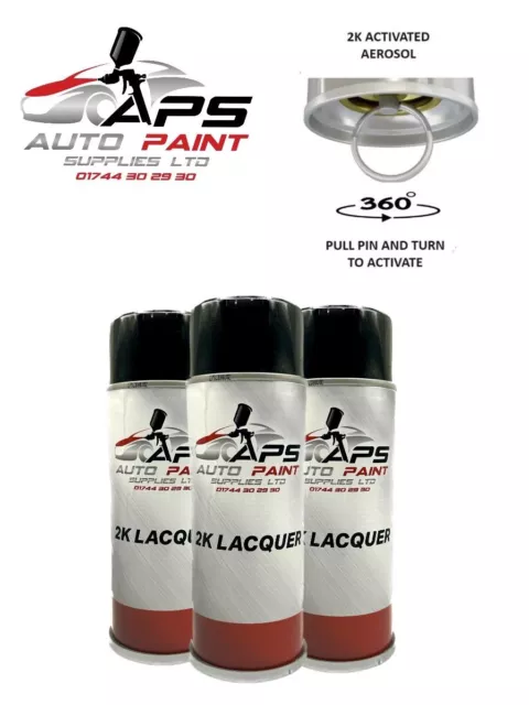 X3 APS 2K Clear Lacquer Aerosol Spray Paint 400ml HARDENER ACTIVATED High Gloss