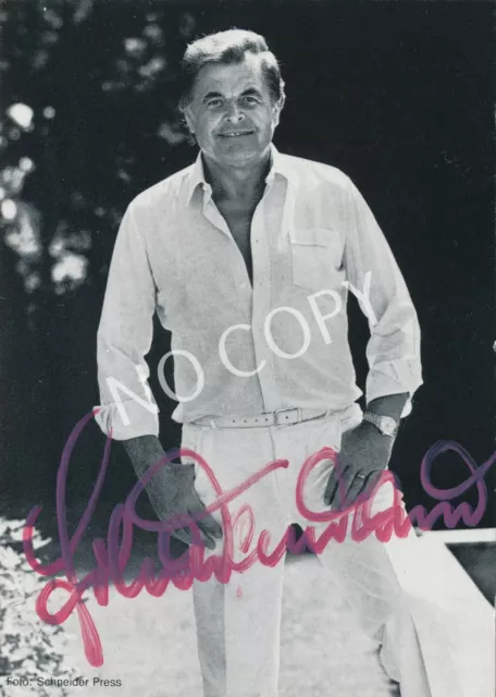 100% Autógrafo Auténtico Autograph Tarjeta De Autografiado Gerhard Wendland