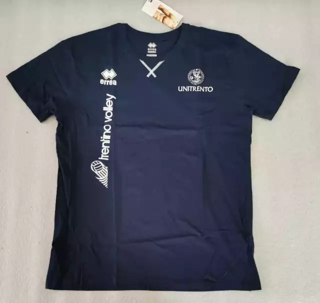 2560/968 Errea T-Shirt Trentino Volley Maglia Unitrento Pallavolo Trento