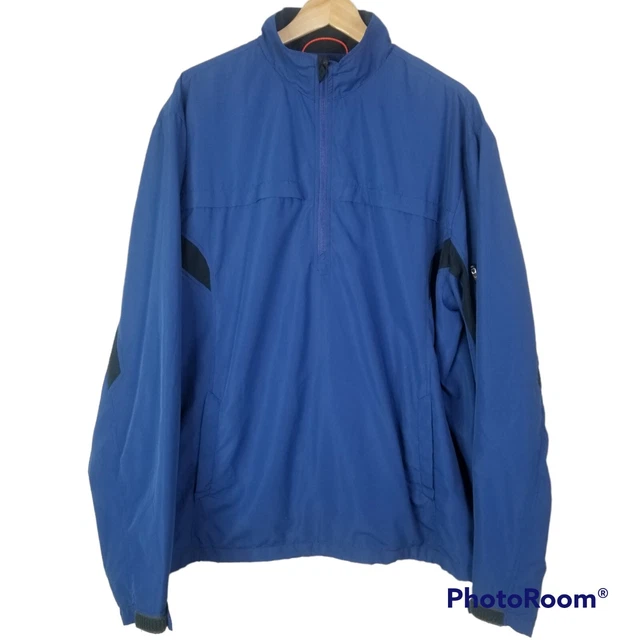 Hawke & Co Sport Pullover Jacket Performance Men's Size XL Blue 1/4 Zip Pocket