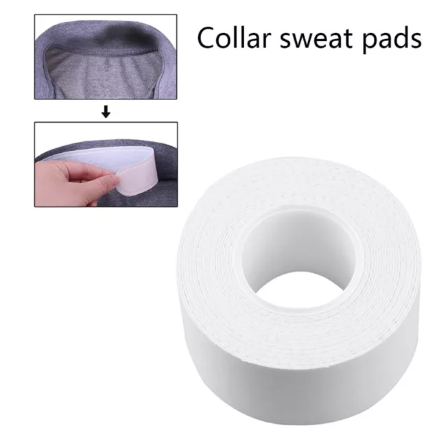 1 Roll Collar Protector Anti-sweat Disposable Women Men Sweat Pad White Tap RF