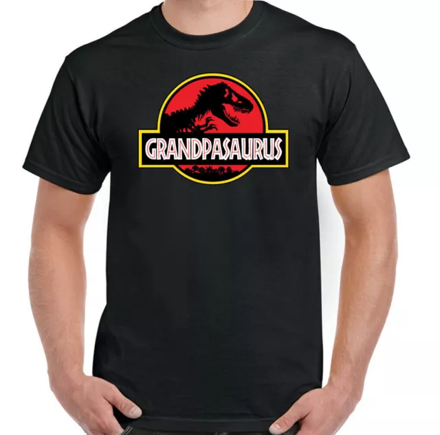 T-shirt nonno Grandpasaurus da uomo divertente festa del papà uomo scontroso