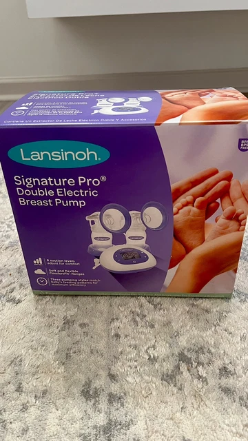 Lansinoh Signature Pro Double Electric Breast Pump - White/Purple