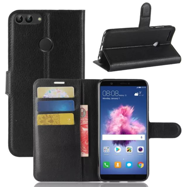 Handy Tasche für Huawei P Smart Klapptasche Flip Cover Case Schutz Hülle Etui