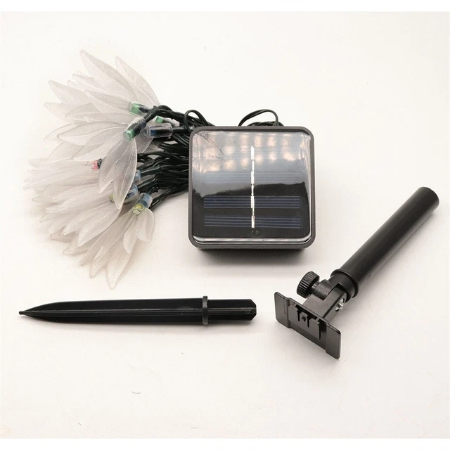 Colorful 20 LED Christmas Decorative Lights Solar Energy Lights Wedding  Lamp