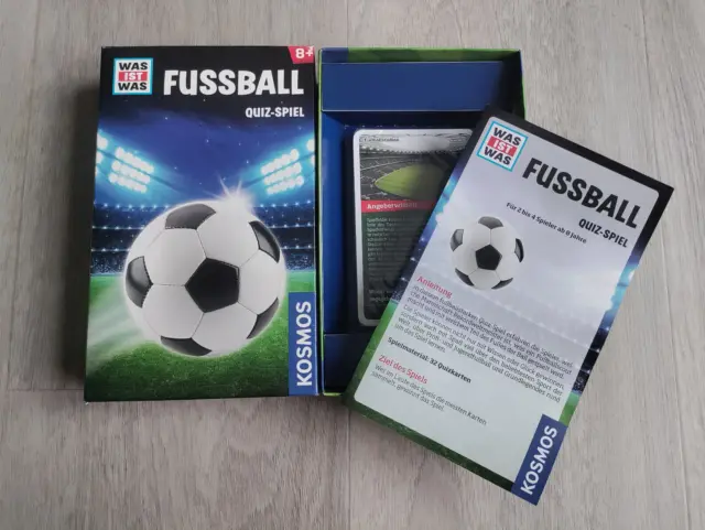 Was ist Was Fussball Quiz-Spiel Fußball Quiz Wissensspiel KOSMOS ab 8 Jahre NEU