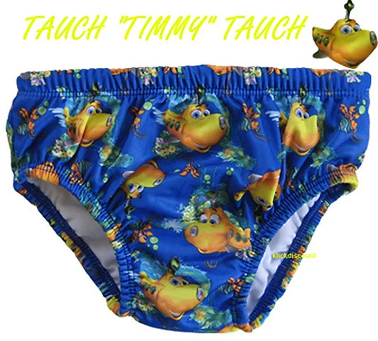 LÄSSIG Schwimmwindel Für Baby 13-18 Monate - Wiederverwendbare Badehose Mit UV-Schutz 50+ - Giraffe Design