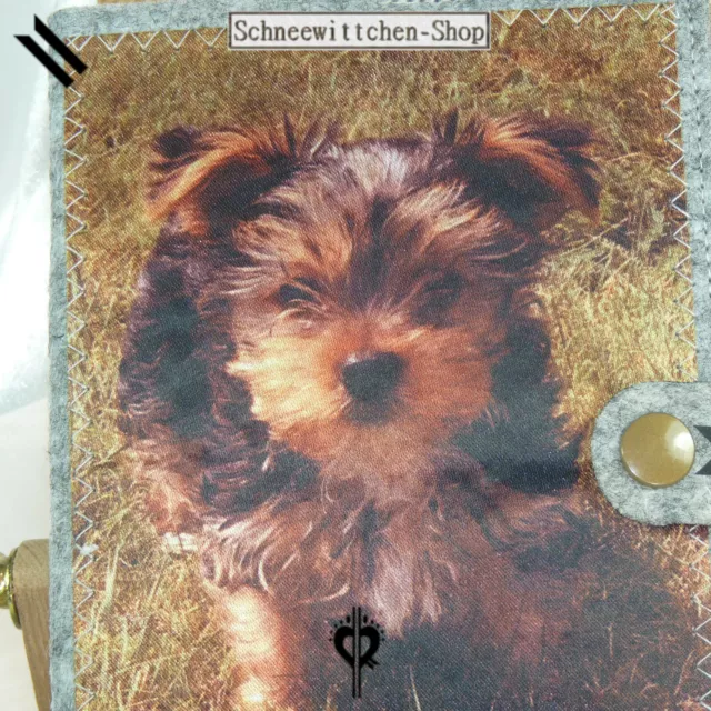 Custodia passaporto per cani Yorkshire Terrier Lucky per passaporto vaccinale con immagine reale