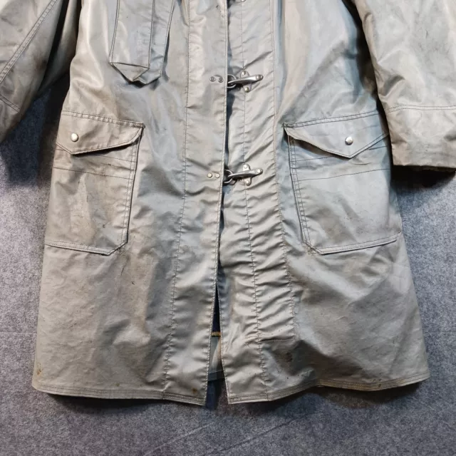 Globe Firefighter Coat Mens 44 Toggle Clasp Nomex Fireman Jacket 80s 2