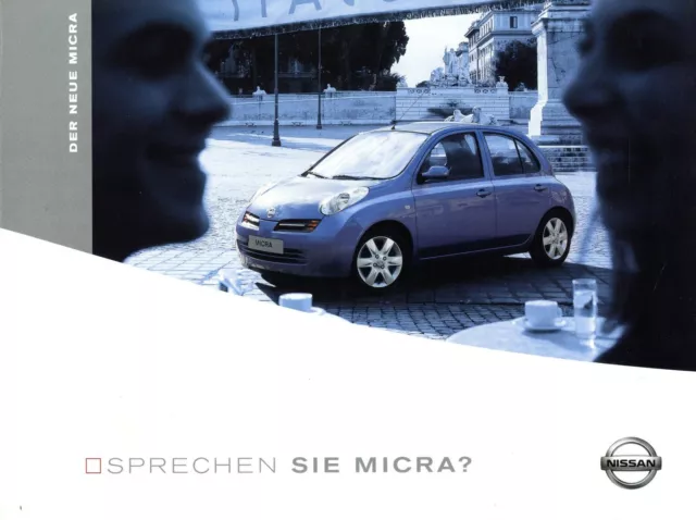 Nissan Micra Prospekt 2003 1/03 D brochure brosjyre catalogue broszura catalog