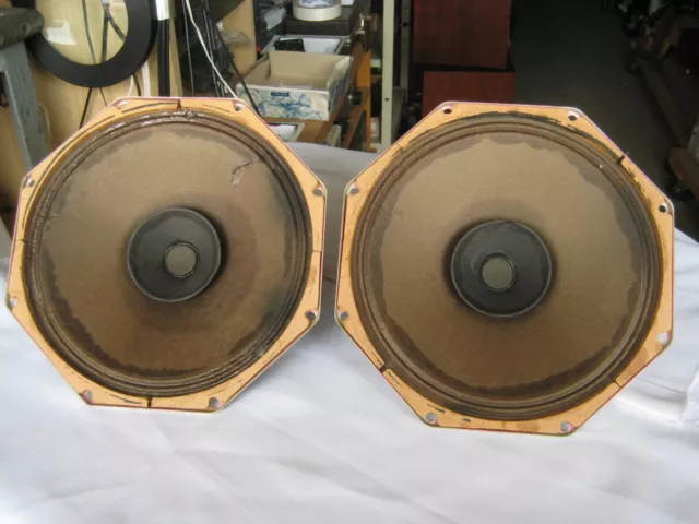 Vintage Phillips/Norelco AD3800SM alnico 8" 8 ohm speakers