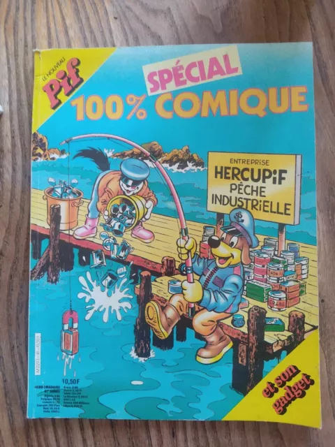 Pif n°41, 1985, Hercule, humour, aventure, vintage, Supermatou, Surplouf, Pifou