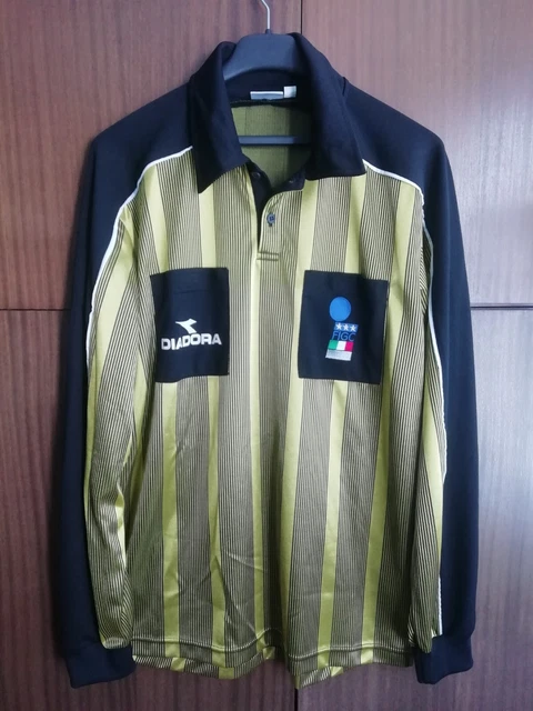 Italy 1999 2000 Diadora Referee Football Soccer Shirt Jersey XL Rare Vintage L/S