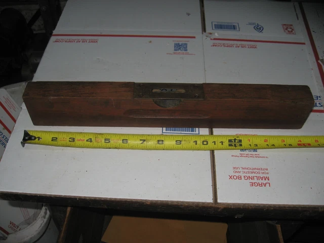 Vintage Wooden Level Stanley Sweet Heart Logo No. 102 16"
