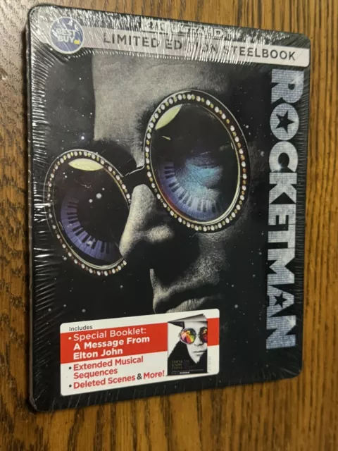Rocketman Steelbook (4K UHD + Blu-ray) New Best Buy Limited Edition New/Sealed!