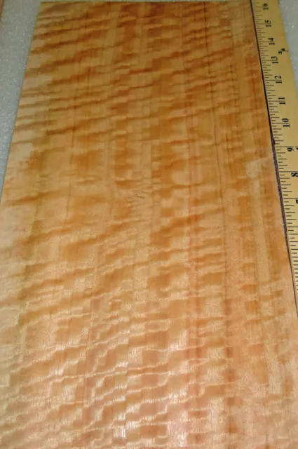 Figured Australian Eucalyptus wood veneer 9" x 17" raw no backer 1/42" thickness