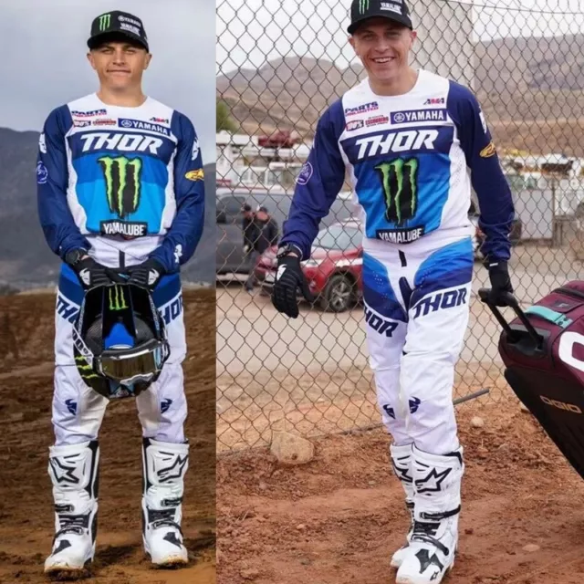 Thor Yamaha Monster Team Motocross Gear Set Jersey/Pants MX ATV Racing Set