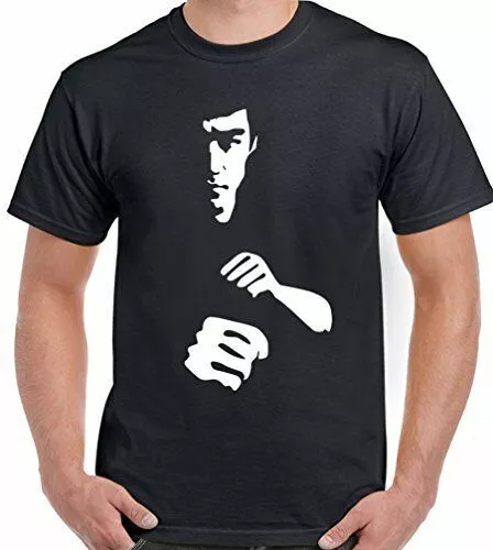 Martial Arts Silhouette Mens T-Shirt Enter The Dragon MMA UFC
