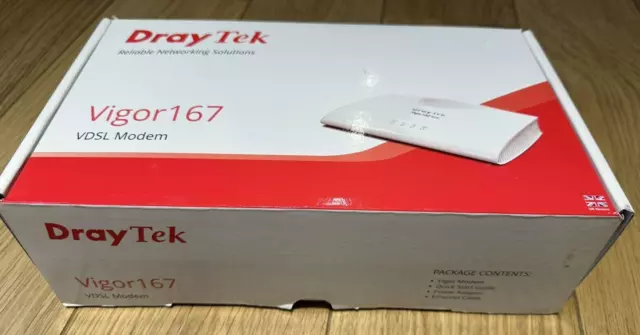 Draytek Vigor 167 VDSL 35b Modem ADSL2 VDSL2 Ethernet RJ-11  2 x Gigabit LAN