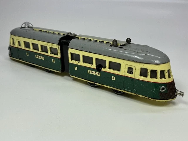 Autorail LR O 110 L - Train Ancien 38cm, époque 3, à Réparer - Pièce De Collection