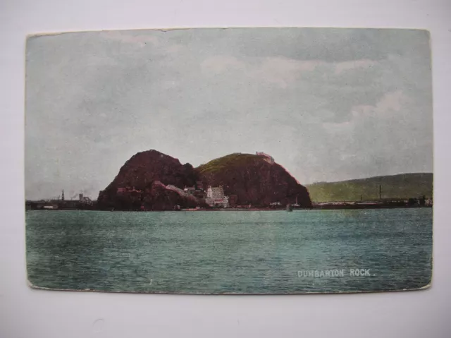 Dumbarton Rock postcard. (National Series Post Card - very early 1900s)