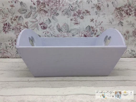 Op De Maalzolder Cadeaux Boîte Cadeau pour la Naissance Bois Bébé Violet