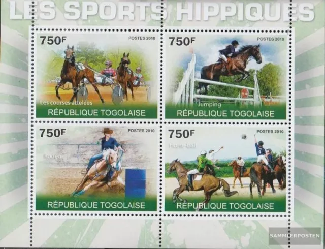 Togo 3634-3637 Kleinbogen (kompl.Ausg.) postfrisch 2010 Pferdesport