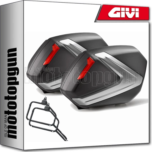 GIVI E22N Maletas Laterales + Portamaletas Para Moto Guzzi V7 III Stone/Special 2017-2020