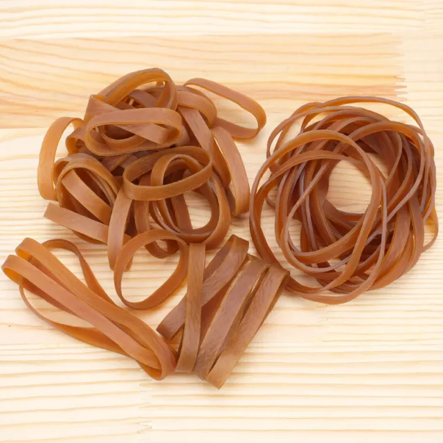2cm Wide Brown Elastic Rubber Bands Heavy Strong Large Industrial Packing  Tie 