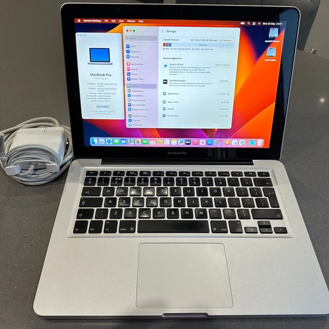 Apple MacBook Pro 13.3" Early 2011 Core i5 2.3 GHz 8Gb Memory 480 Gb SSD Ventura