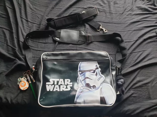 Borsa a tracolla ufficiale Star Wars Storm Trooper da uomo messenger 15x11x4,5 pollici